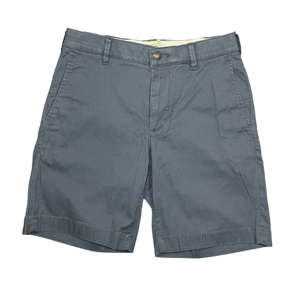 Faherty Shorts Island Life 8" Organic Cotton Chino Golf Blue Mens Size 28 NEW - Picture 7 of 15